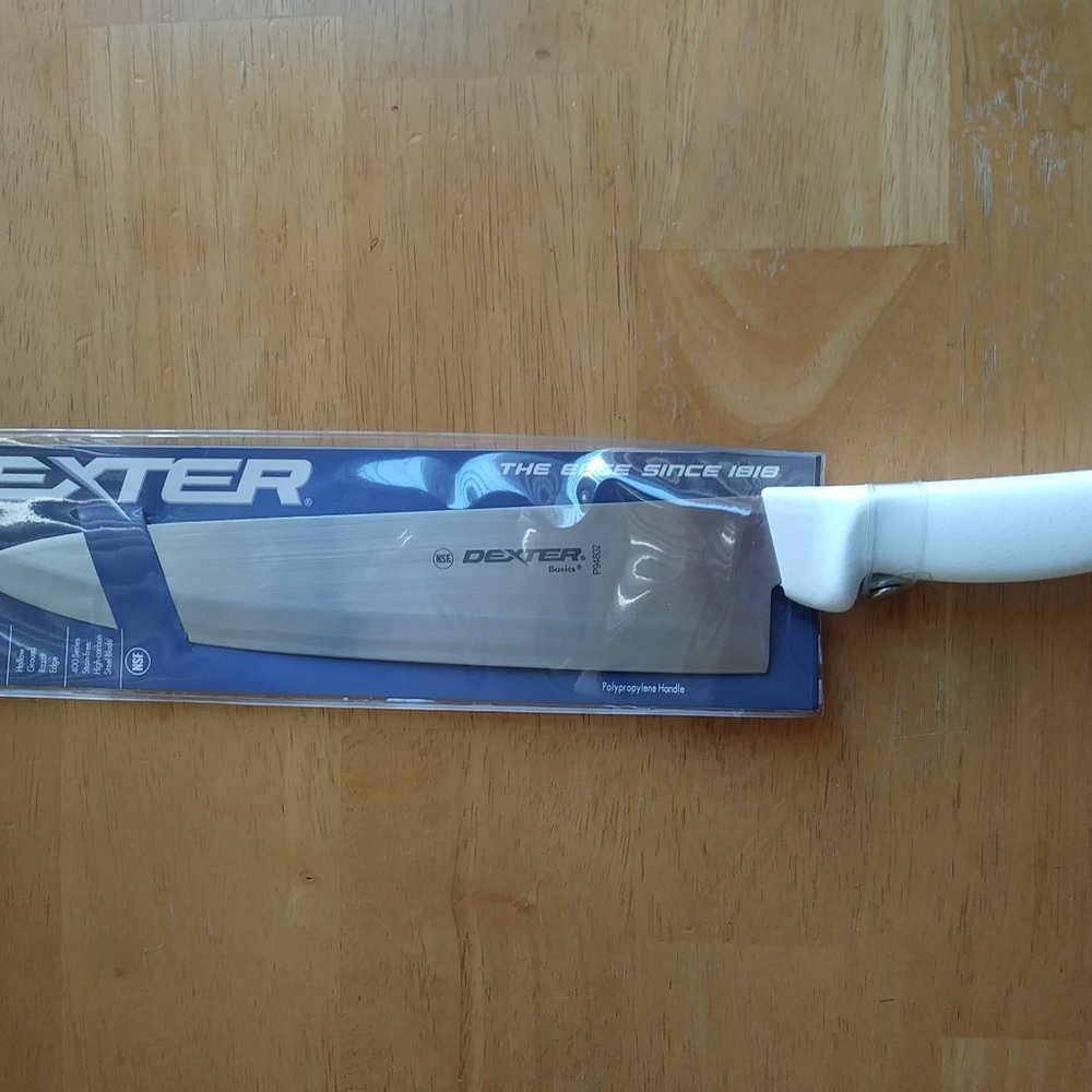 10" Cooks Knife w/White Handle